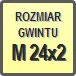 Piktogram - Rozmiar gwintu: M 24x2